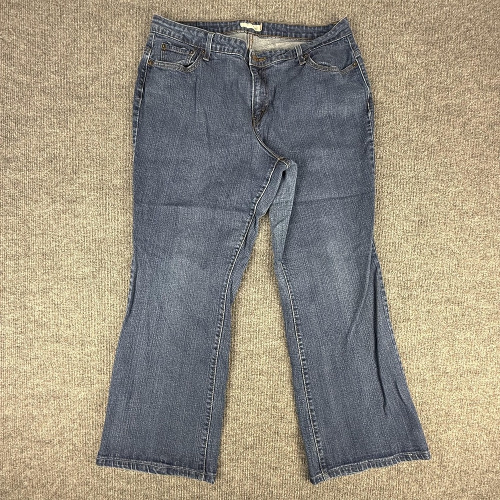 Levi's 515 Bootcut Jeans Womens 20W Blue Mid Rise Stretch Denim Plus Size